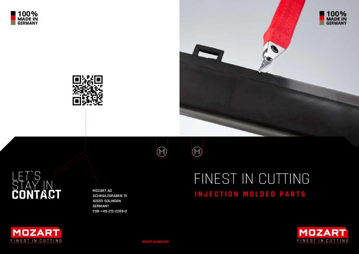 MOZART Blades Injection molded parts