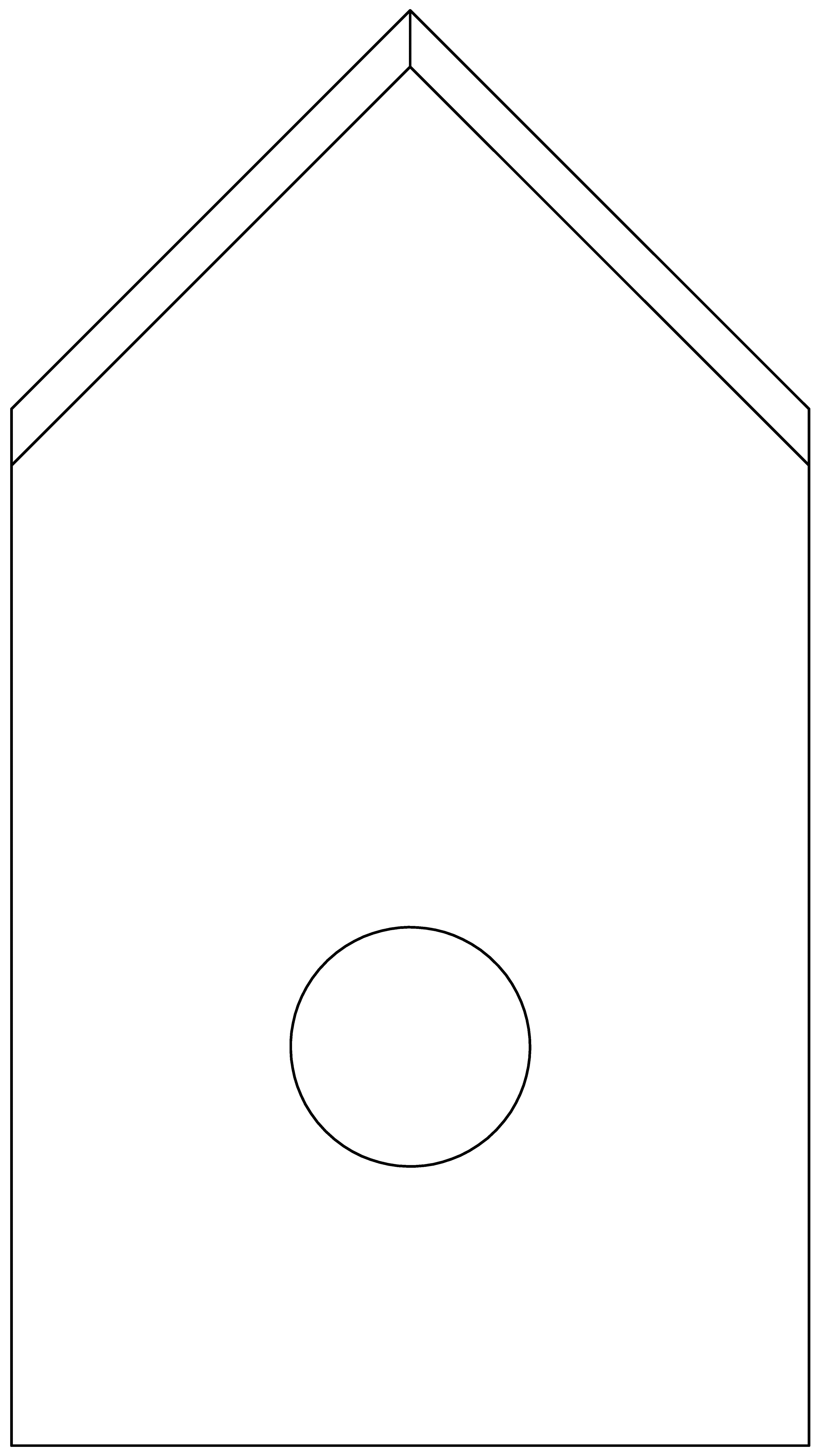 Messerklinge dachförmig