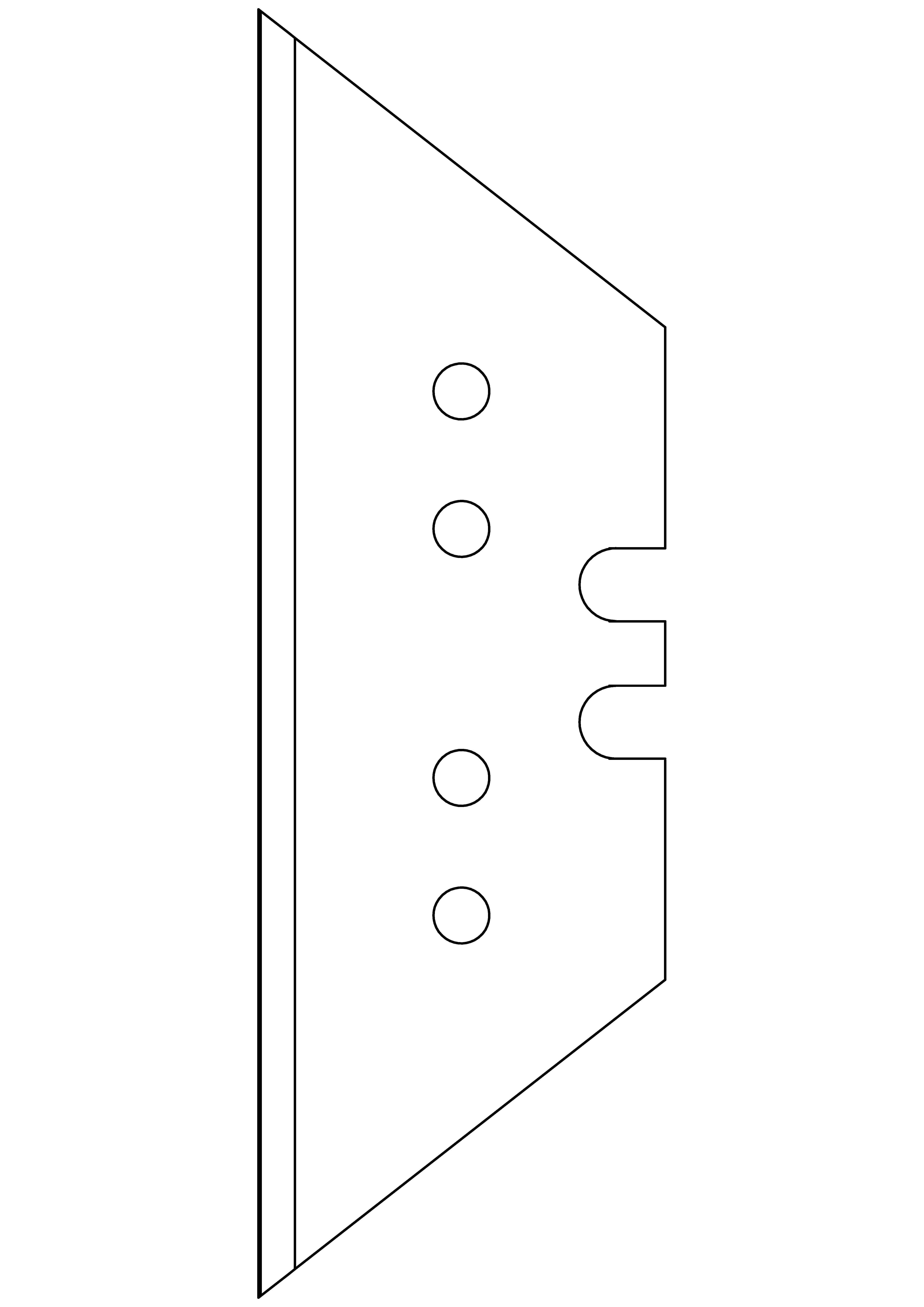 Trapezklinge MSG TiN